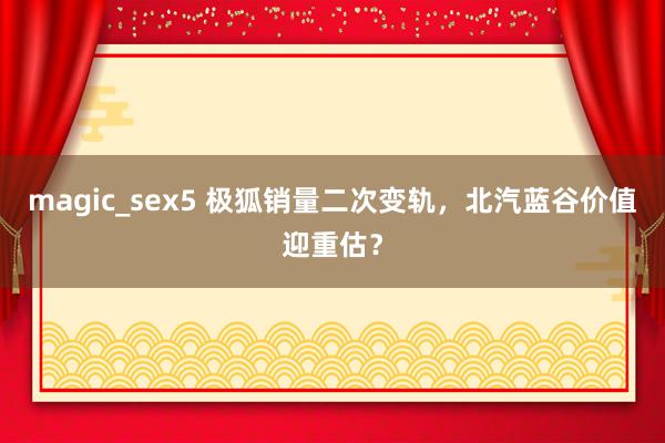 magic_sex5 极狐销量二次变轨，北汽蓝谷价值迎重估？