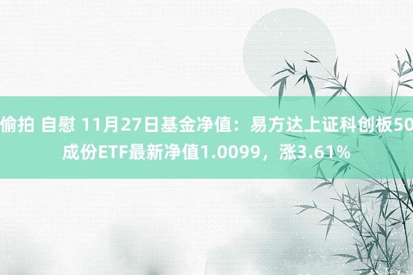 偷拍 自慰 11月27日基金净值：易方达上证科创板50成份ETF最新净值1.0099，涨3.61%