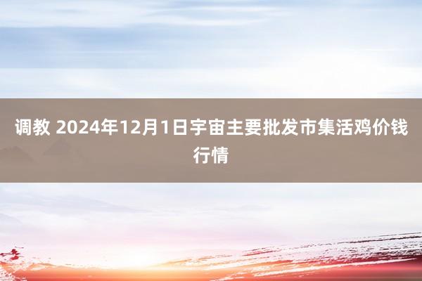 调教 2024年12月1日宇宙主要批发市集活鸡价钱行情