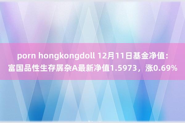 porn hongkongdoll 12月11日基金净值：富国品性生存羼杂A最新净值1.5973，涨0.69%