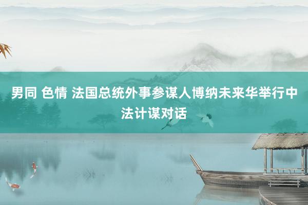 男同 色情 法国总统外事参谋人博纳未来华举行中法计谋对话