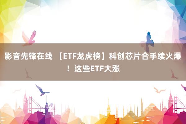 影音先锋在线 【ETF龙虎榜】科创芯片合手续火爆！这些ETF大涨