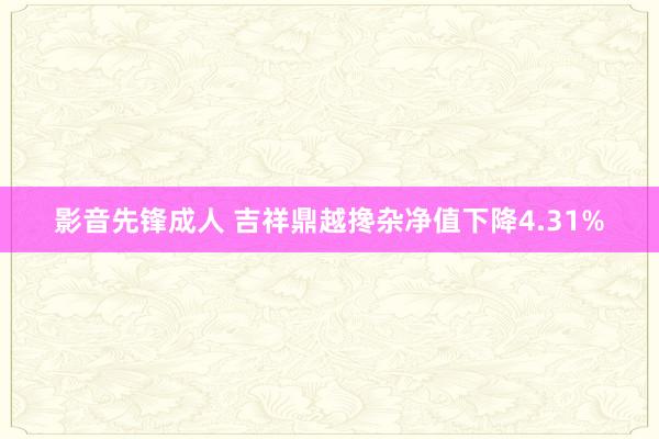 影音先锋成人 吉祥鼎越搀杂净值下降4.31%