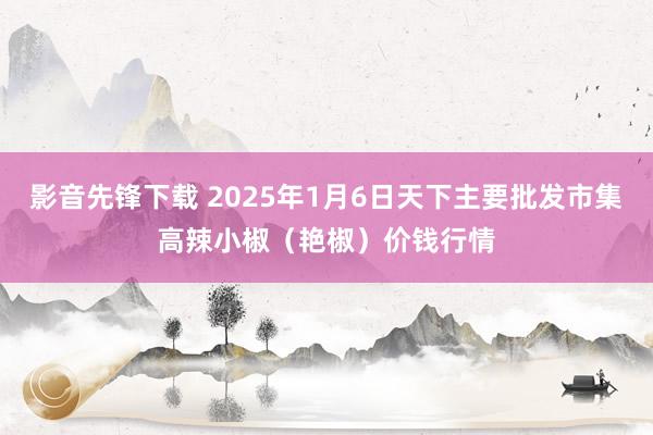 影音先锋下载 2025年1月6日天下主要批发市集高辣小椒（艳